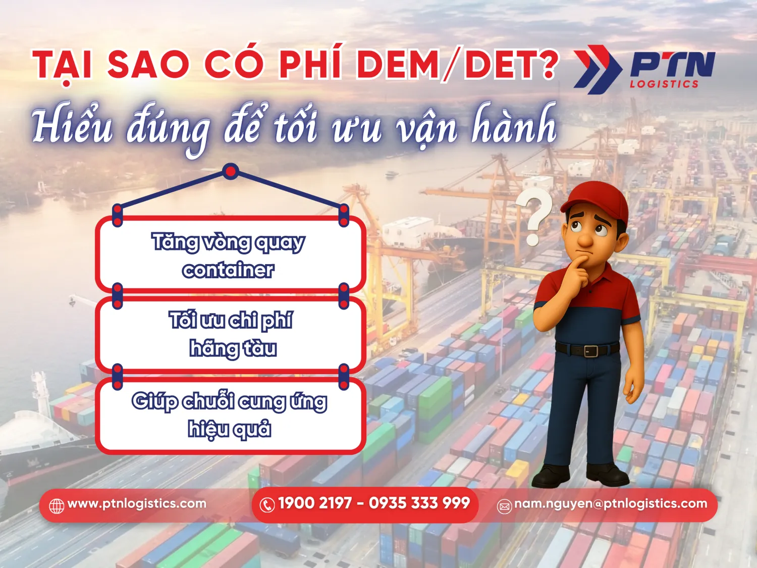 Vì sao các hãng tàu thu phí DEM DET