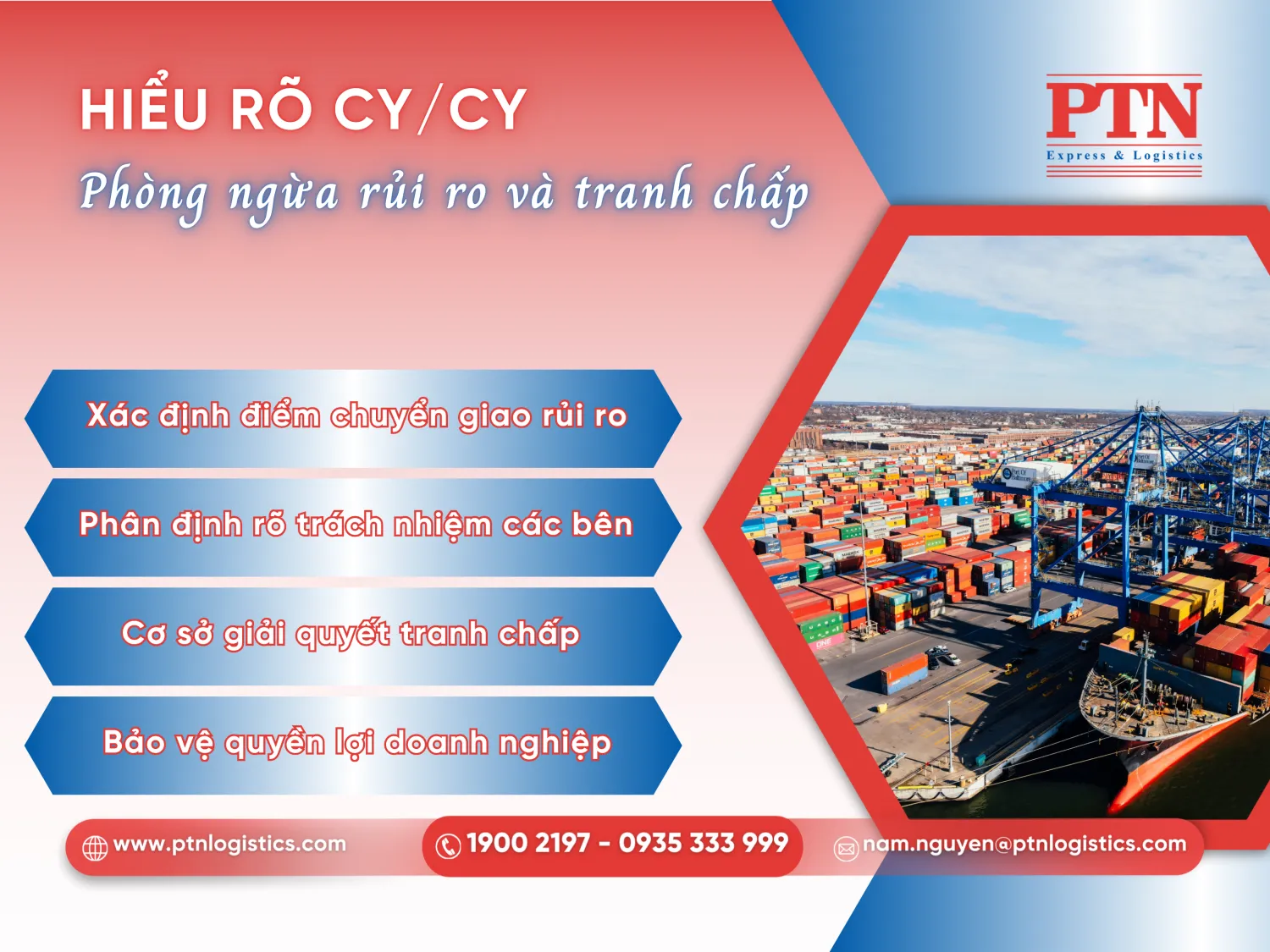 Xác định điểm chuyển giao rủi ro và trách nhiệm