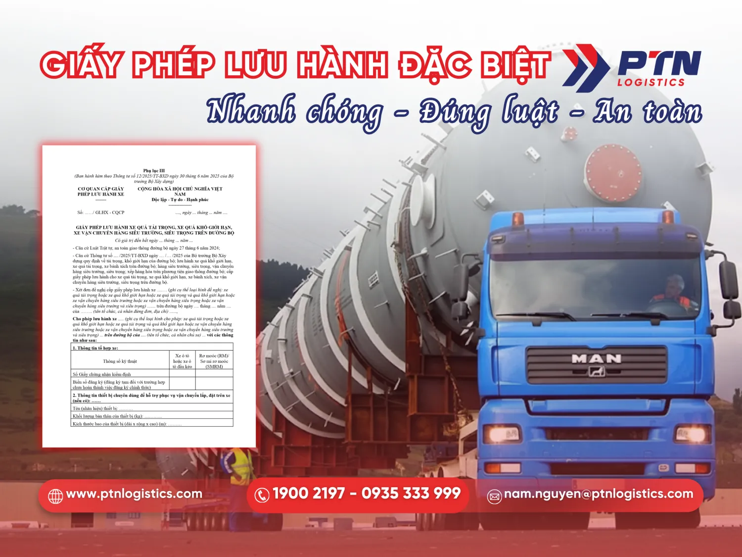 Xin giấy phép lưu hàng đặc biệt