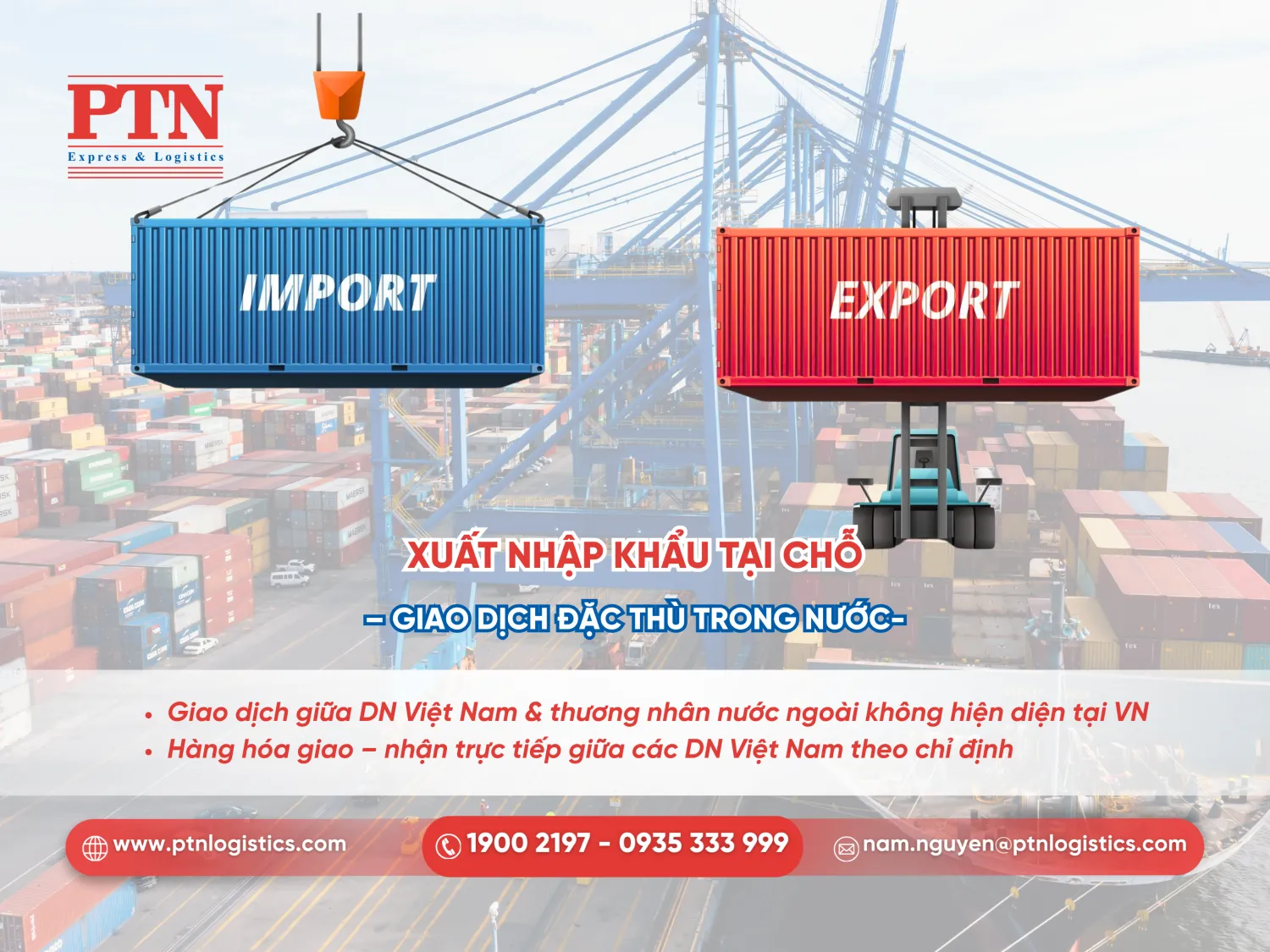 Xuất nhập khẩu tại chỗ: Giao dịch đặc thù trong nước