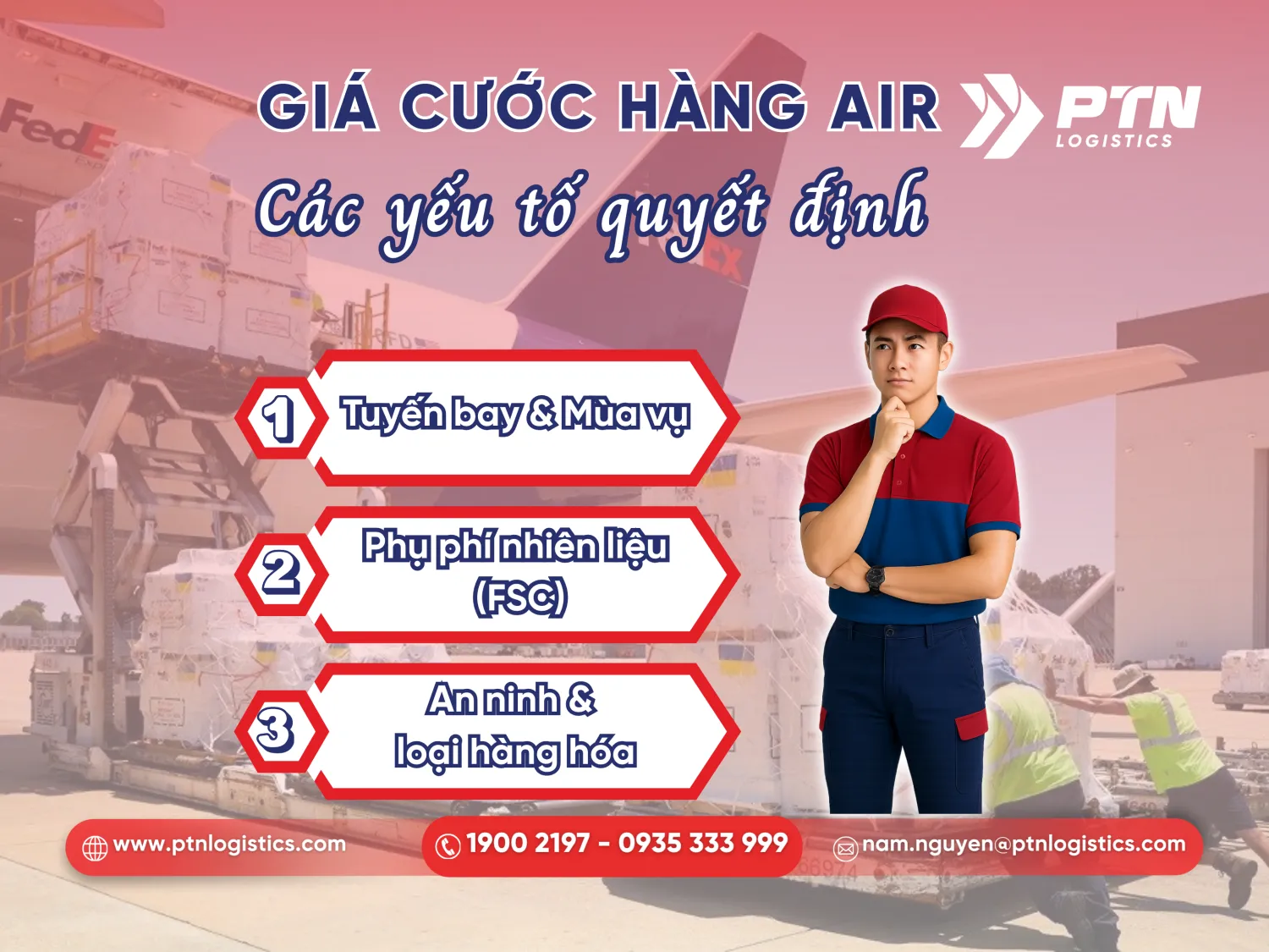 Yếu tố làm ảnh hưởng đến giá cước hàng air