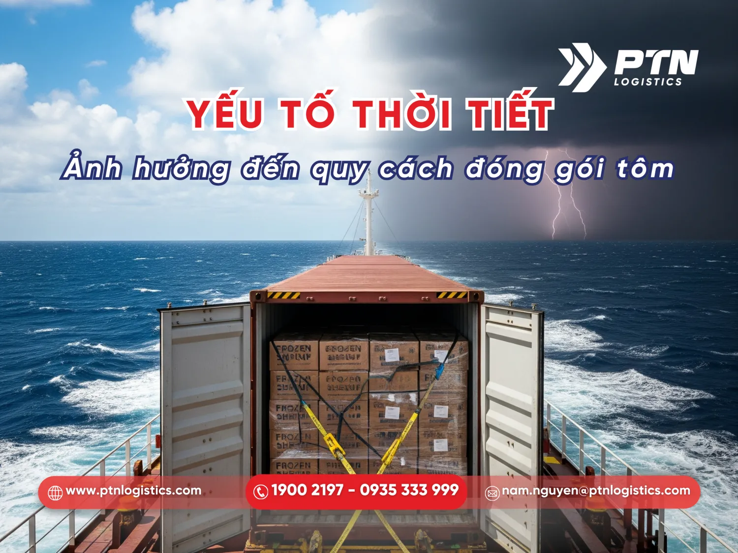 Yếu tố thời tiết làm ảnh hưởng đến việc đóng gói