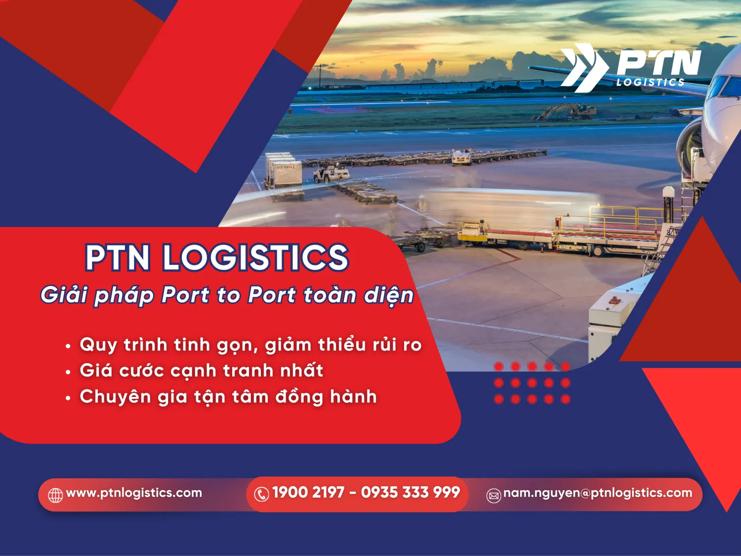 PTN Logistics cung cấp dịch vụ port to port toàn diện