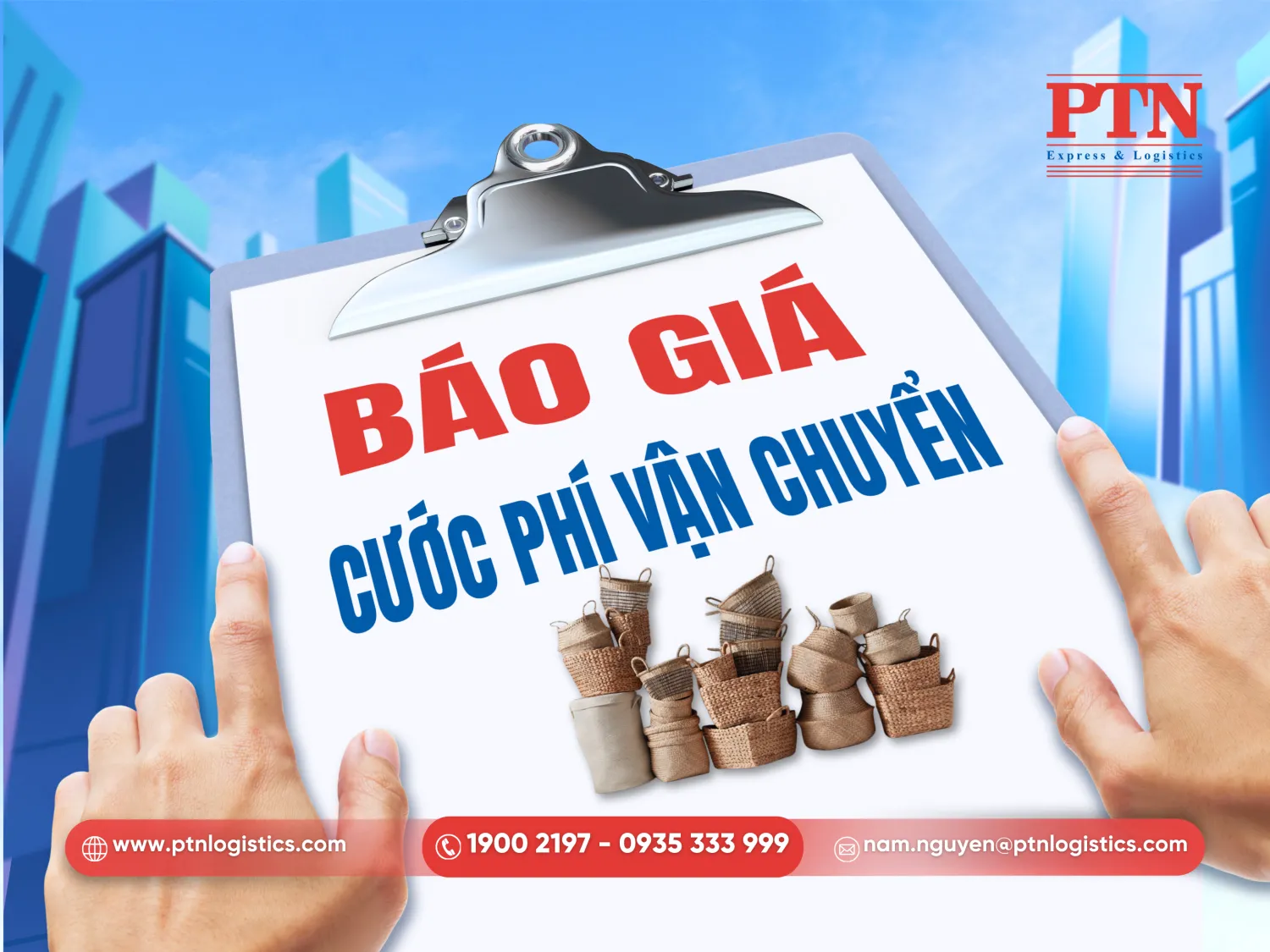 Báo giá cước phí vận chuyển