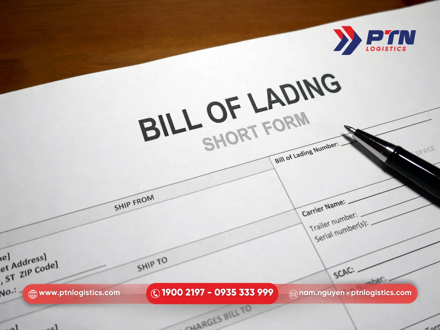 Bill of landing là chứng từ sở hữu hàng hóa