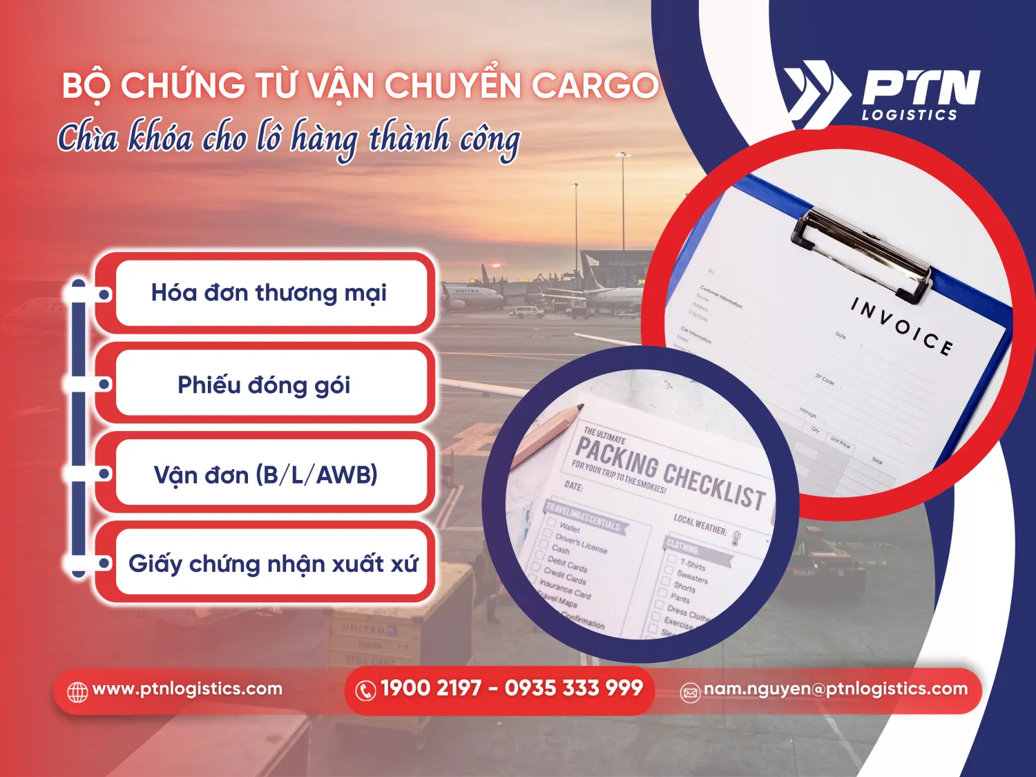 Bộ chứng từ vận chuyển cargo
