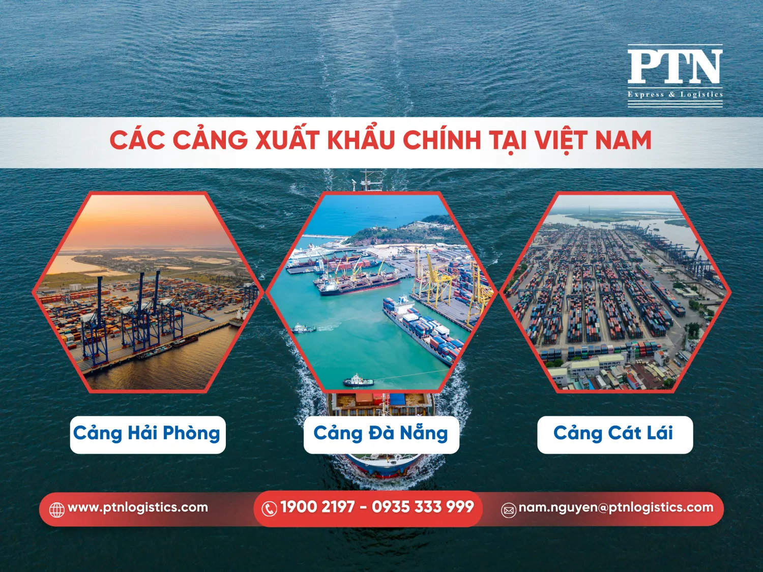 Các cảng xuất khẩu chính tại Việt Nam