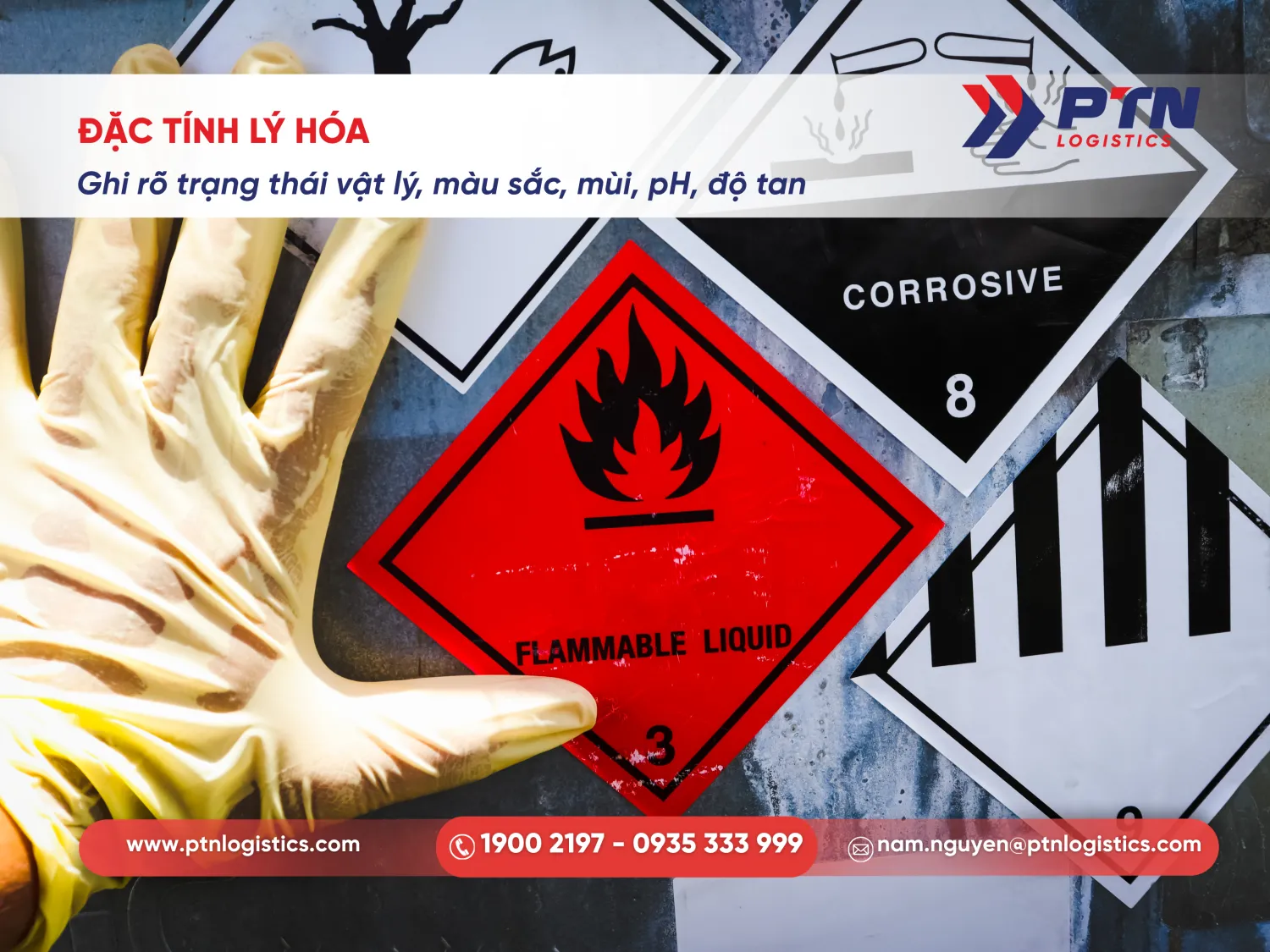 Các đặc tính lý hóa của hàng hóa