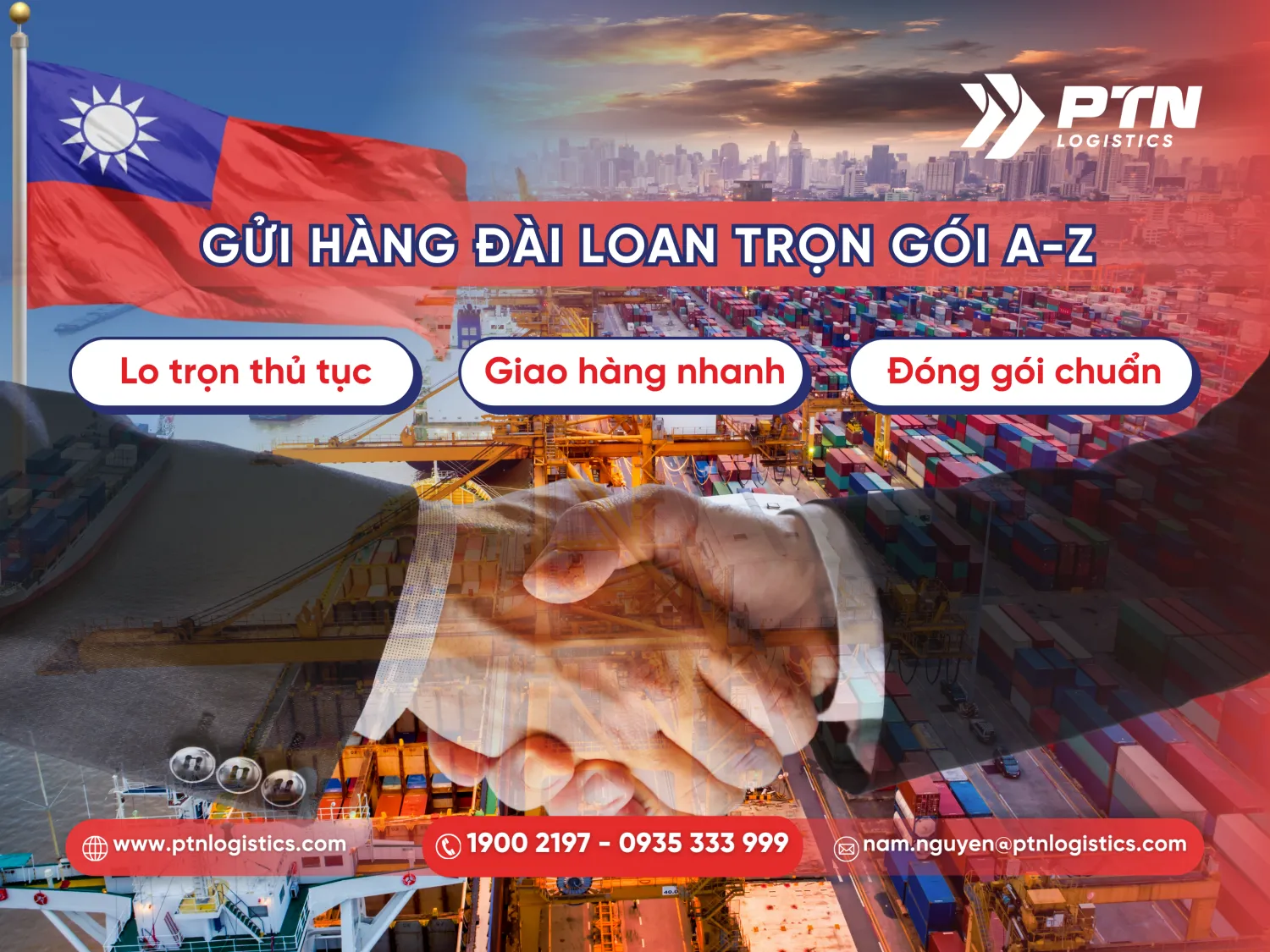 Các lợi ích khi sử dụng dịch vụ gửi hàng đi Đài Loan