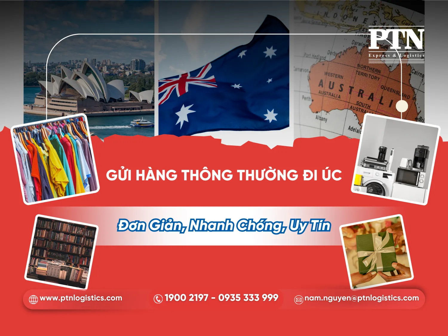 Các mặt hàng thông thường được phép gửi đi Úc