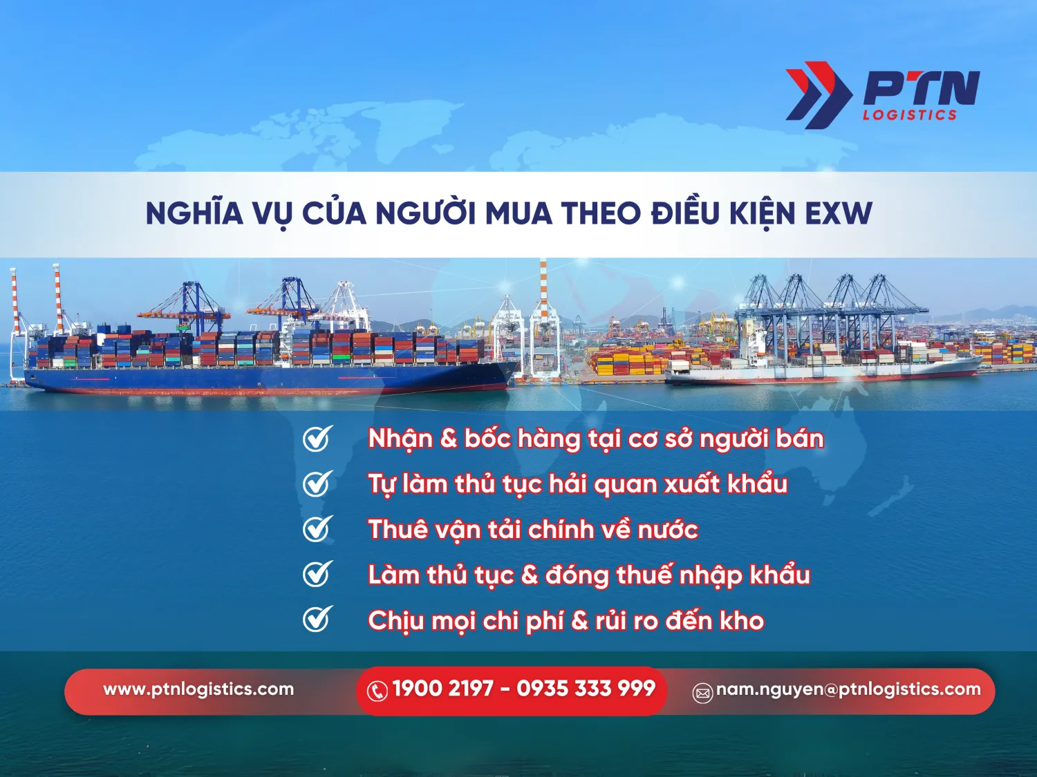Các nghĩa vụ của người mua theo điều kiện EXW