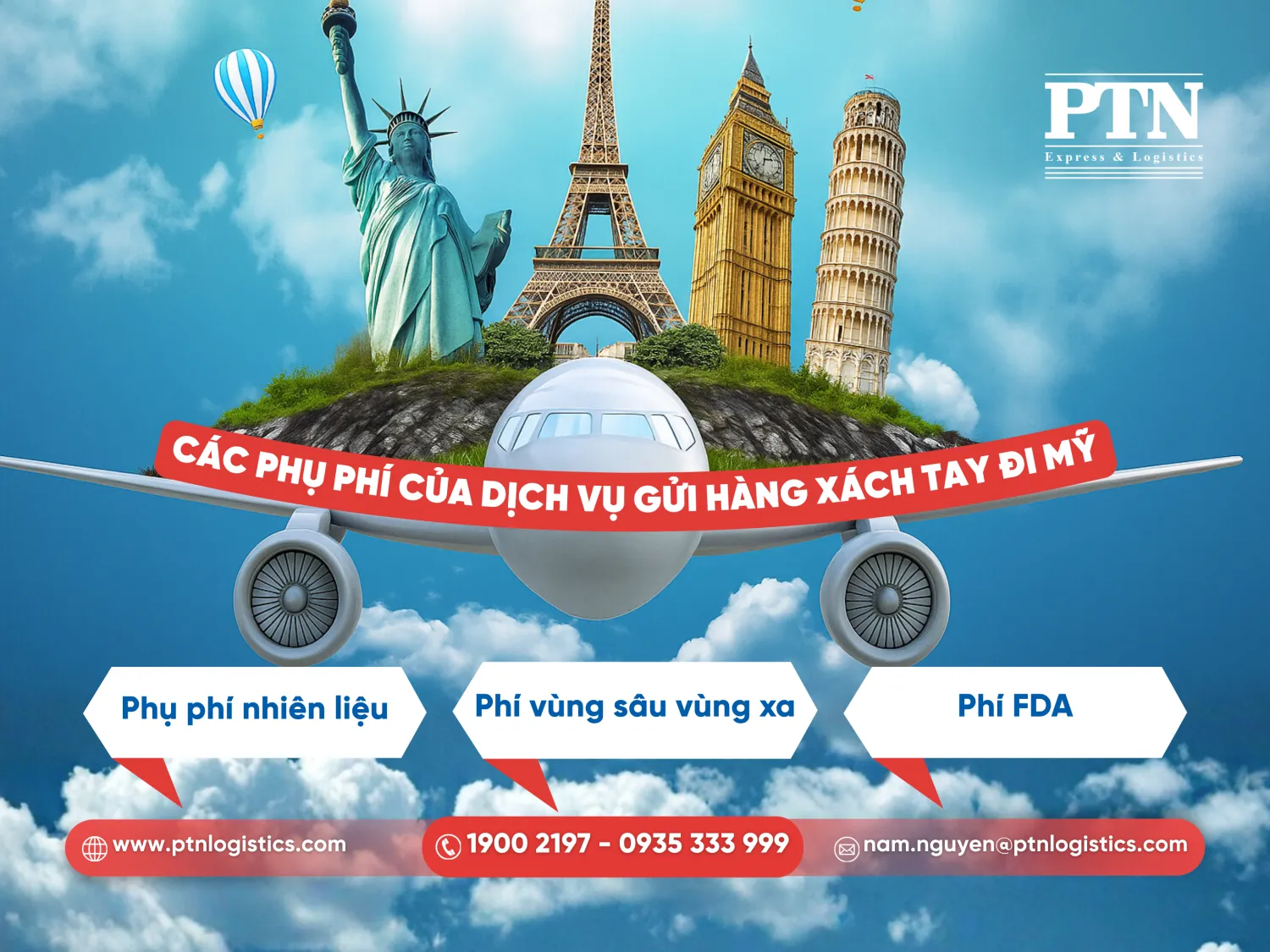 Các phụ phí của gửi hàng xách tay đi Mỹ