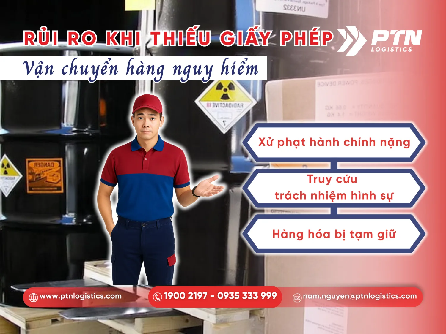 Các rủi ro khi vận chuyển hàng không có giấy phép