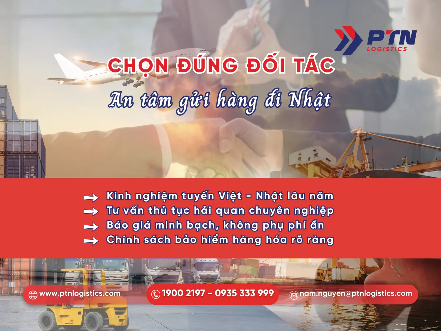 Các tiêu chí đánh giá đơn vị gửi hàng đi Nhật