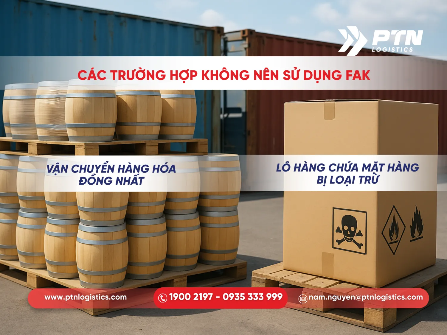 Các trường hợp không nên sử dụng điều khoản FAK