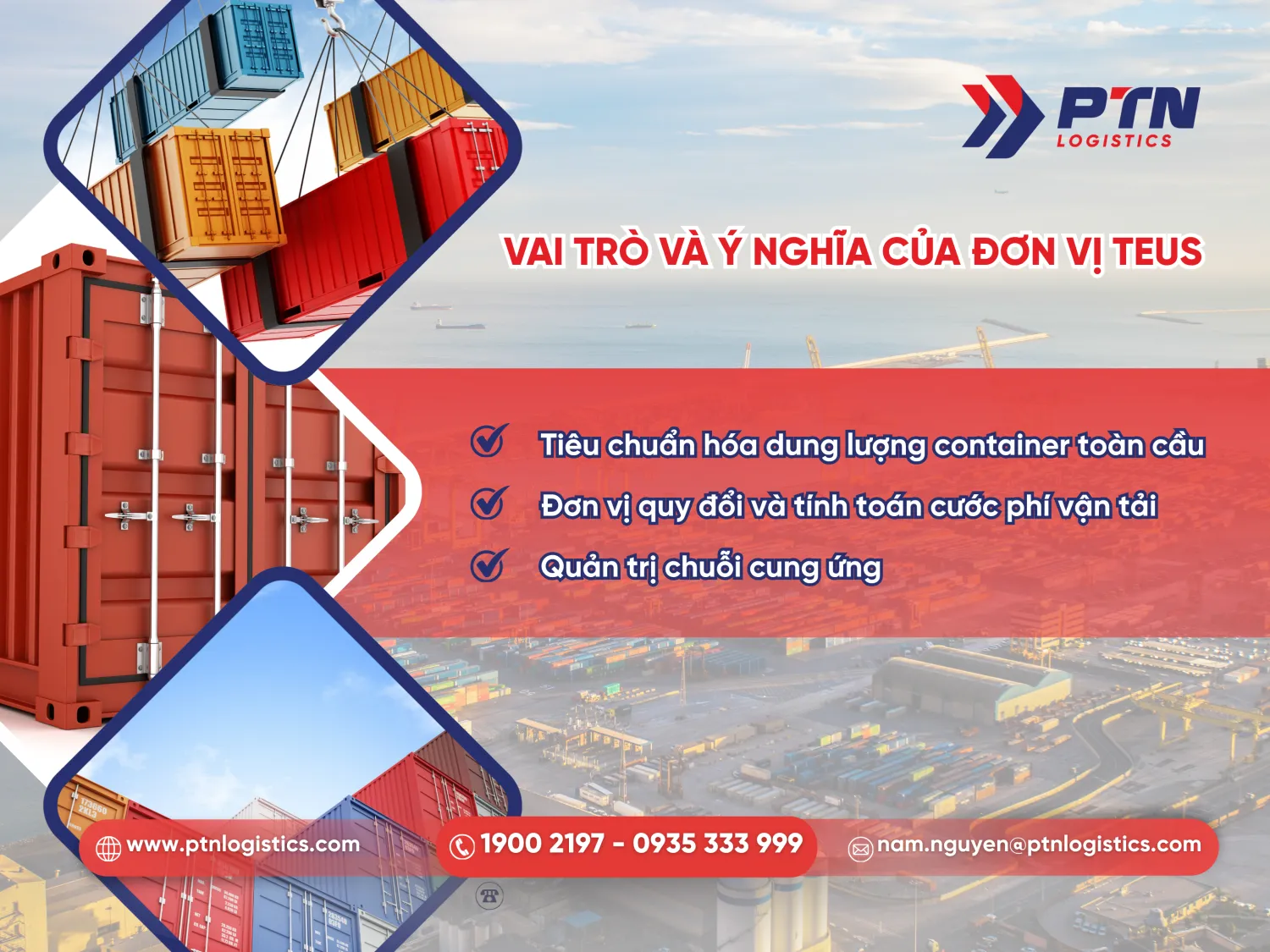 Các vai trò và ý nghĩa của đơn vị TEUs