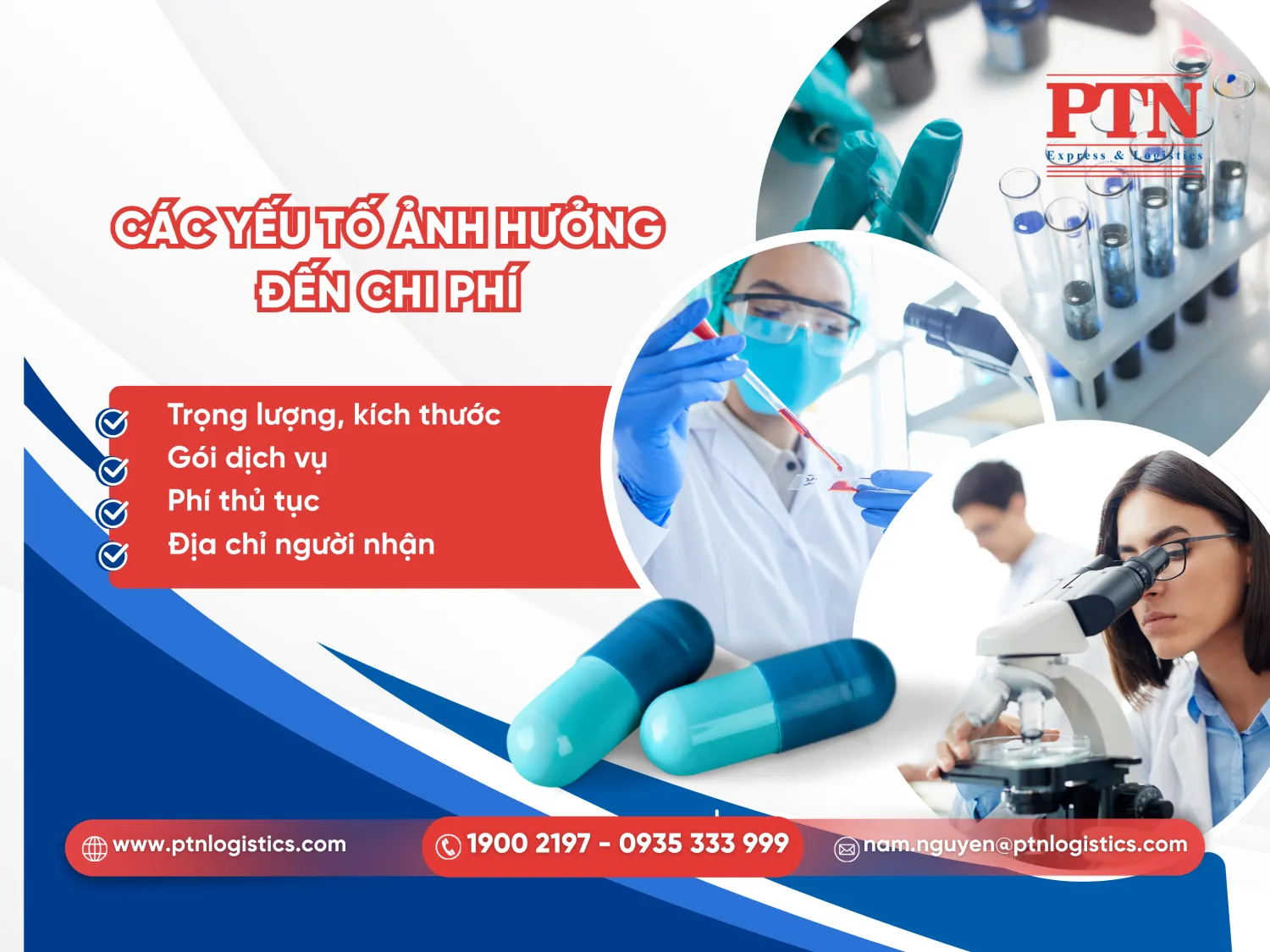 Các yếu tố ảnh hưởng đến chi phí gửi thuốc tây