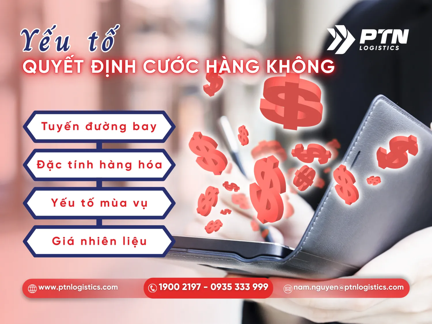Các yếu tố quyết định giá cước
