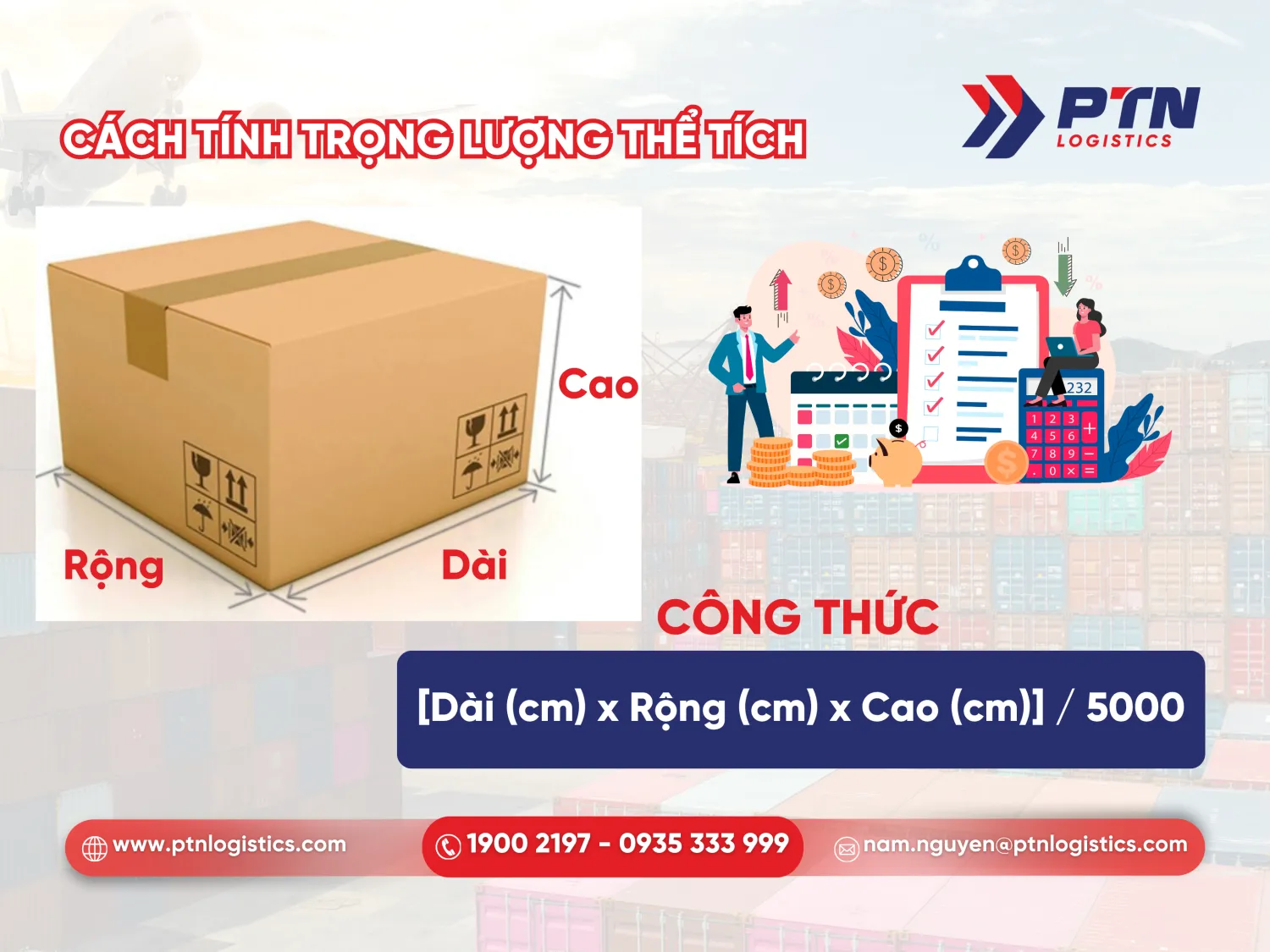 Cách tính trọng lượng thể tích đúng