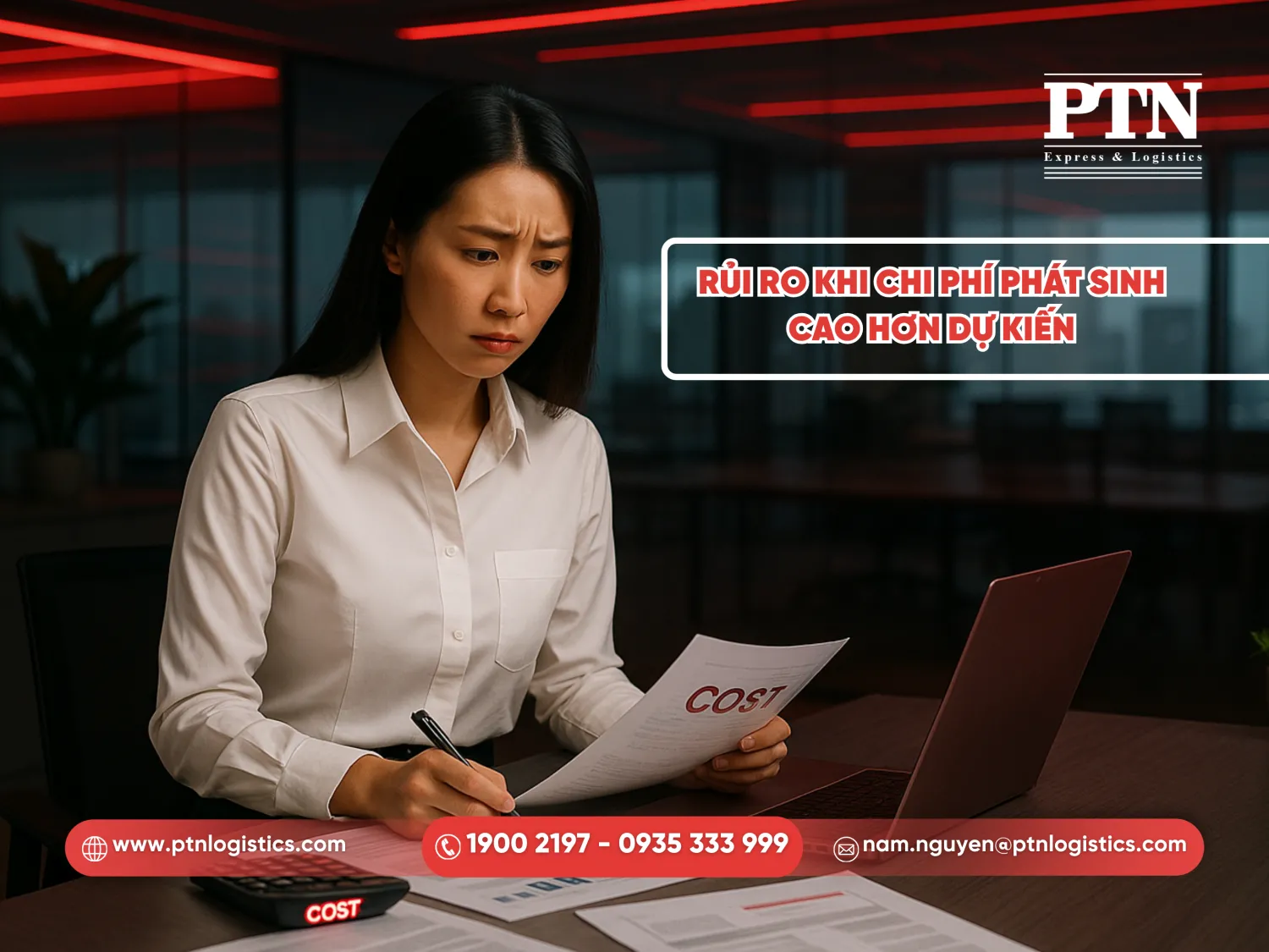 Chi phí phát sinh cao hơn dự kiến