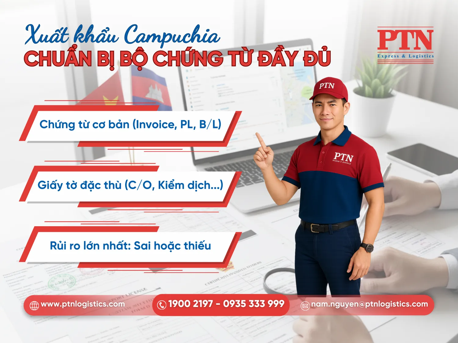 Chuẩn bị bôn chứng từ xuất khẩu cần thiết