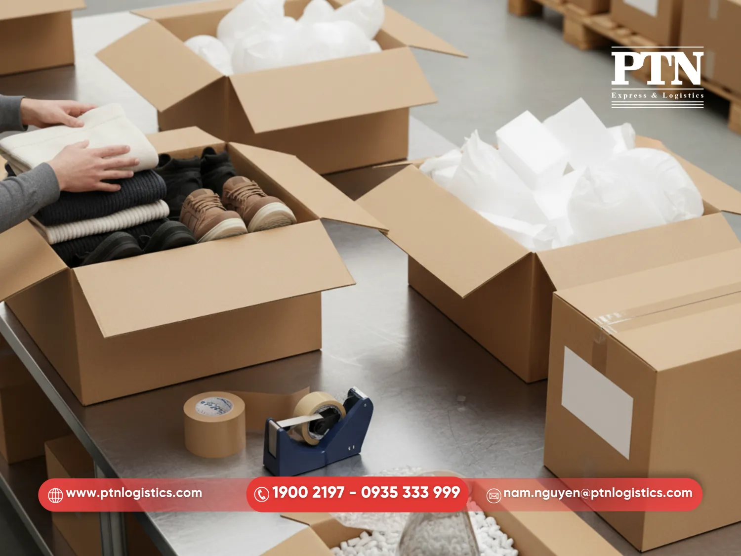 Chuẩn bị hàng hóa và đóng gói