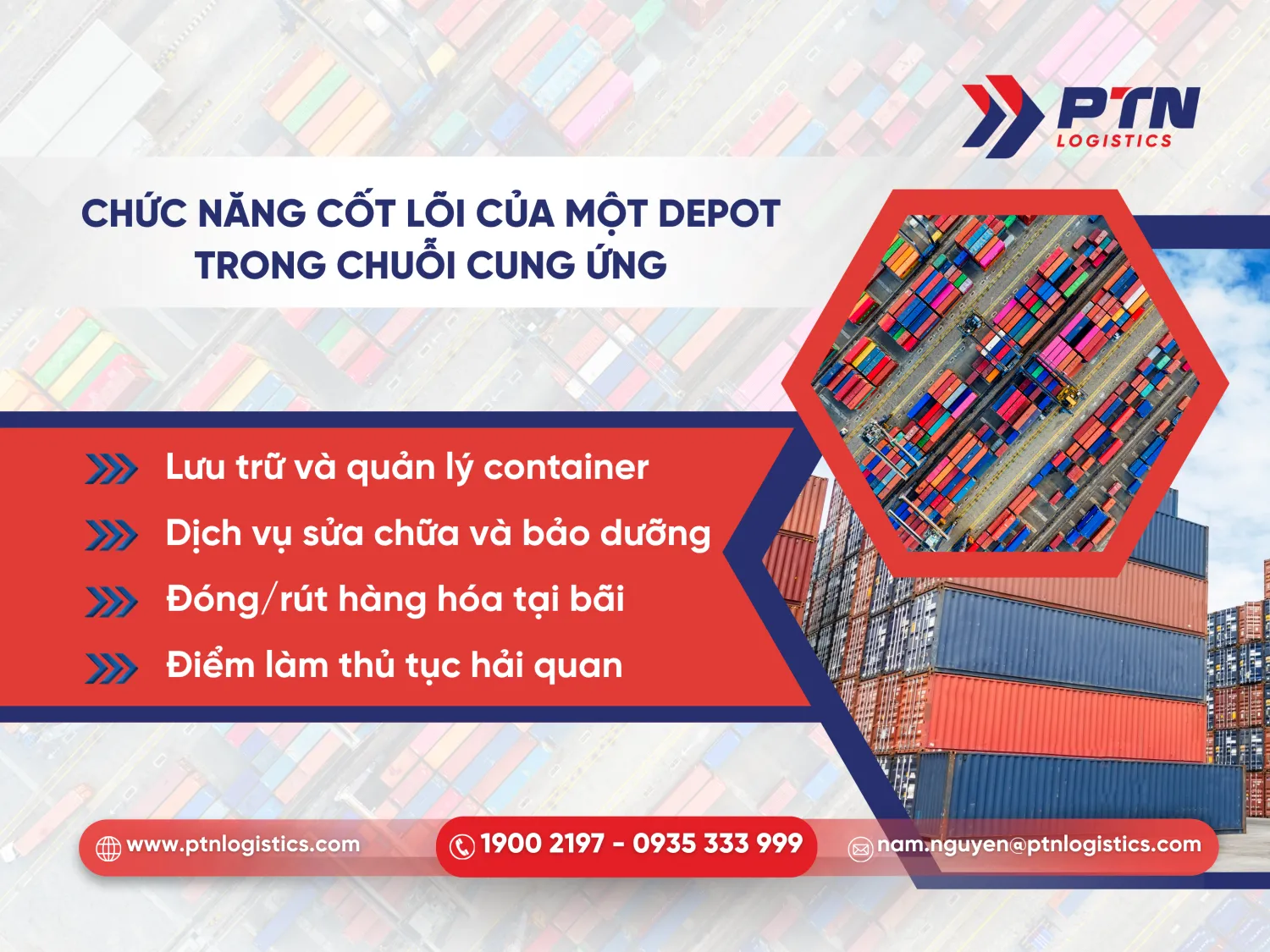 Chức năng cốt lõi của một depot trong logistics