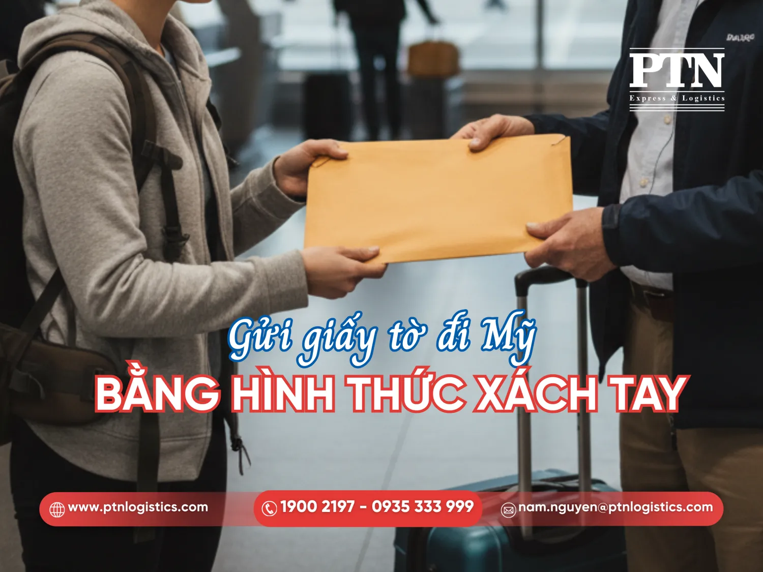 Chuyển phát giấy tờ đi Mỹ bằng bưu điện
