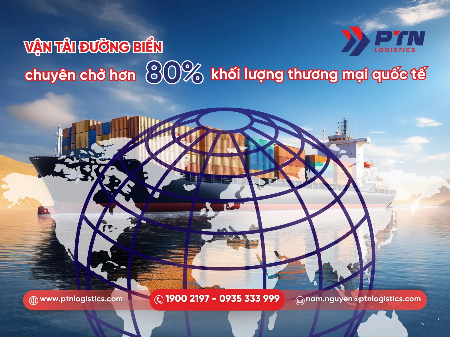Con số ấn tưởng về tàu chở hàng đường biển