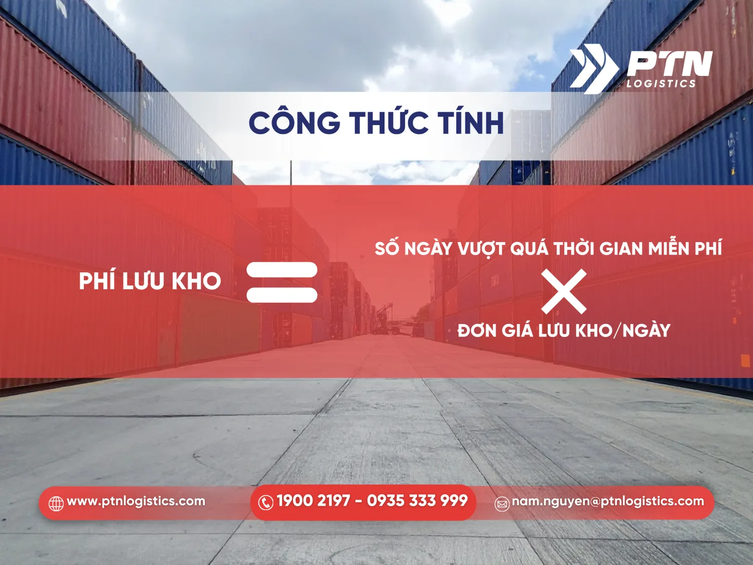 Công thức tính phí storage chính xác