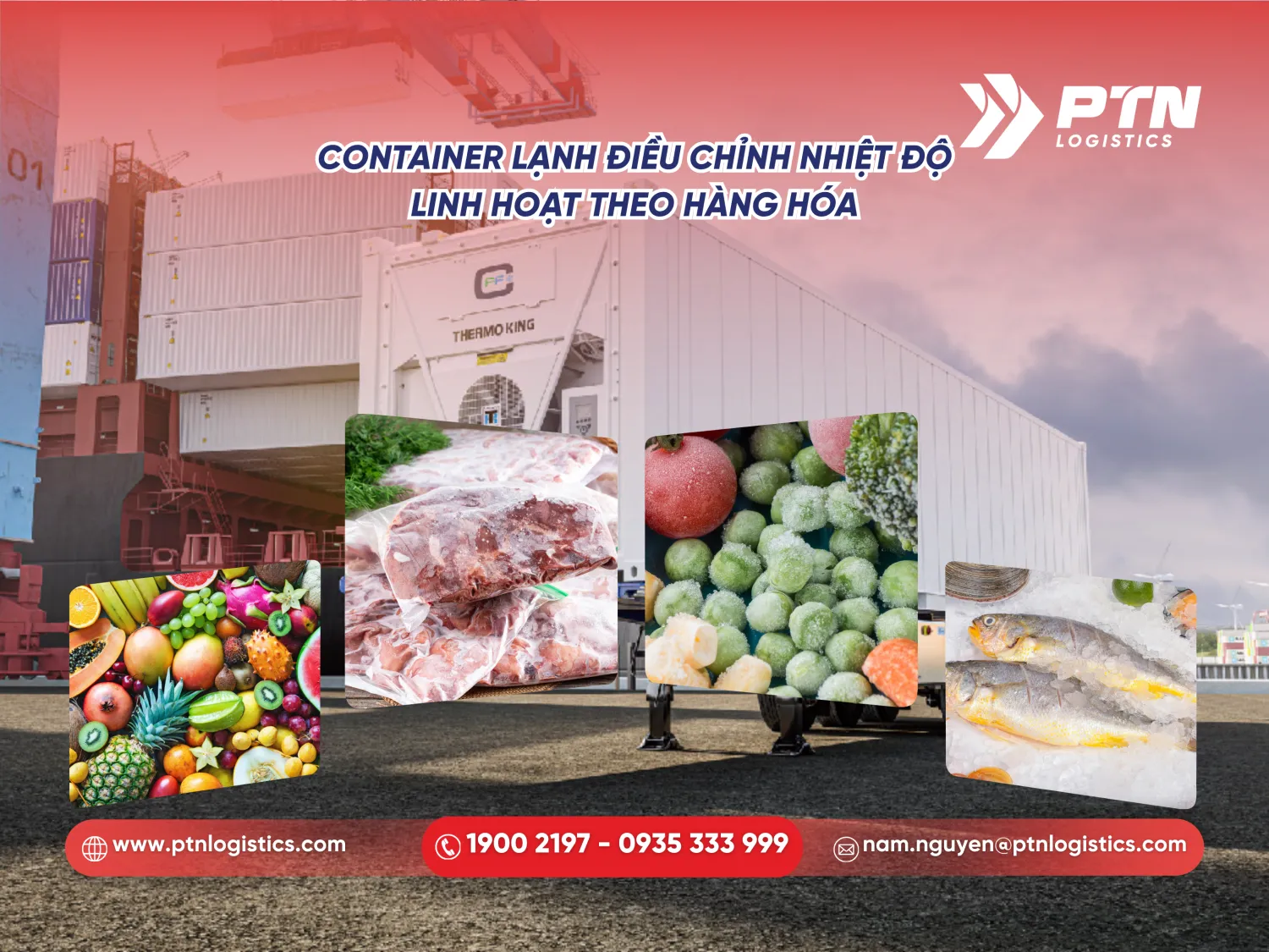 Container lạnh: Điều chỉnh nhiệt độ linh hoạt theo hàng hóa