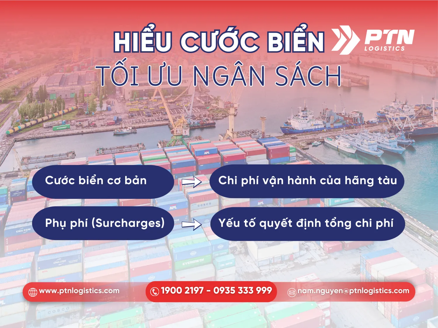Cước vận tải biển bao gồm những gì