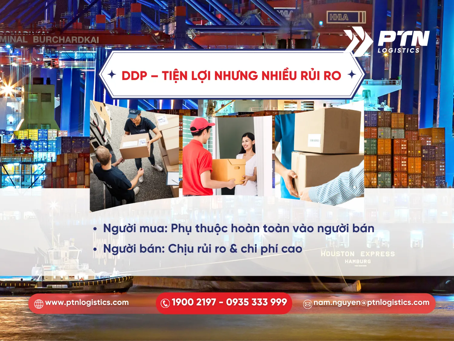 DDP rất tiện lợi nhưng nhiều rủi ro