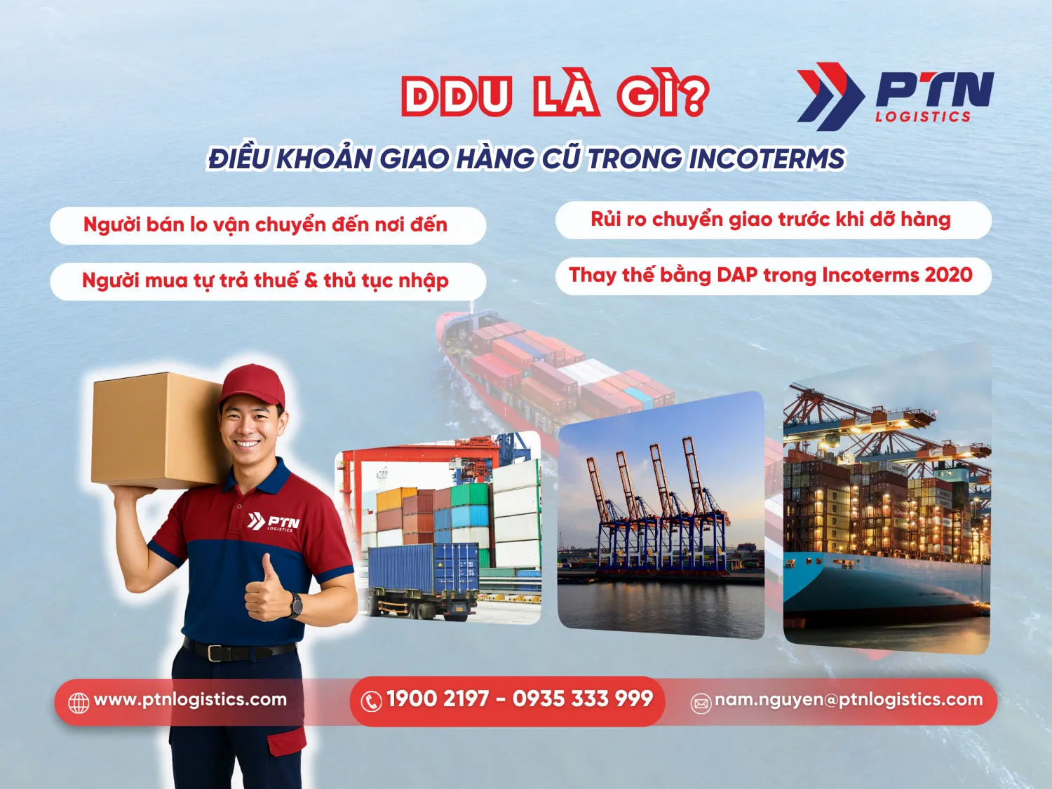 DDU là gì? Điều khoản giao hàng cũ trong incoterms