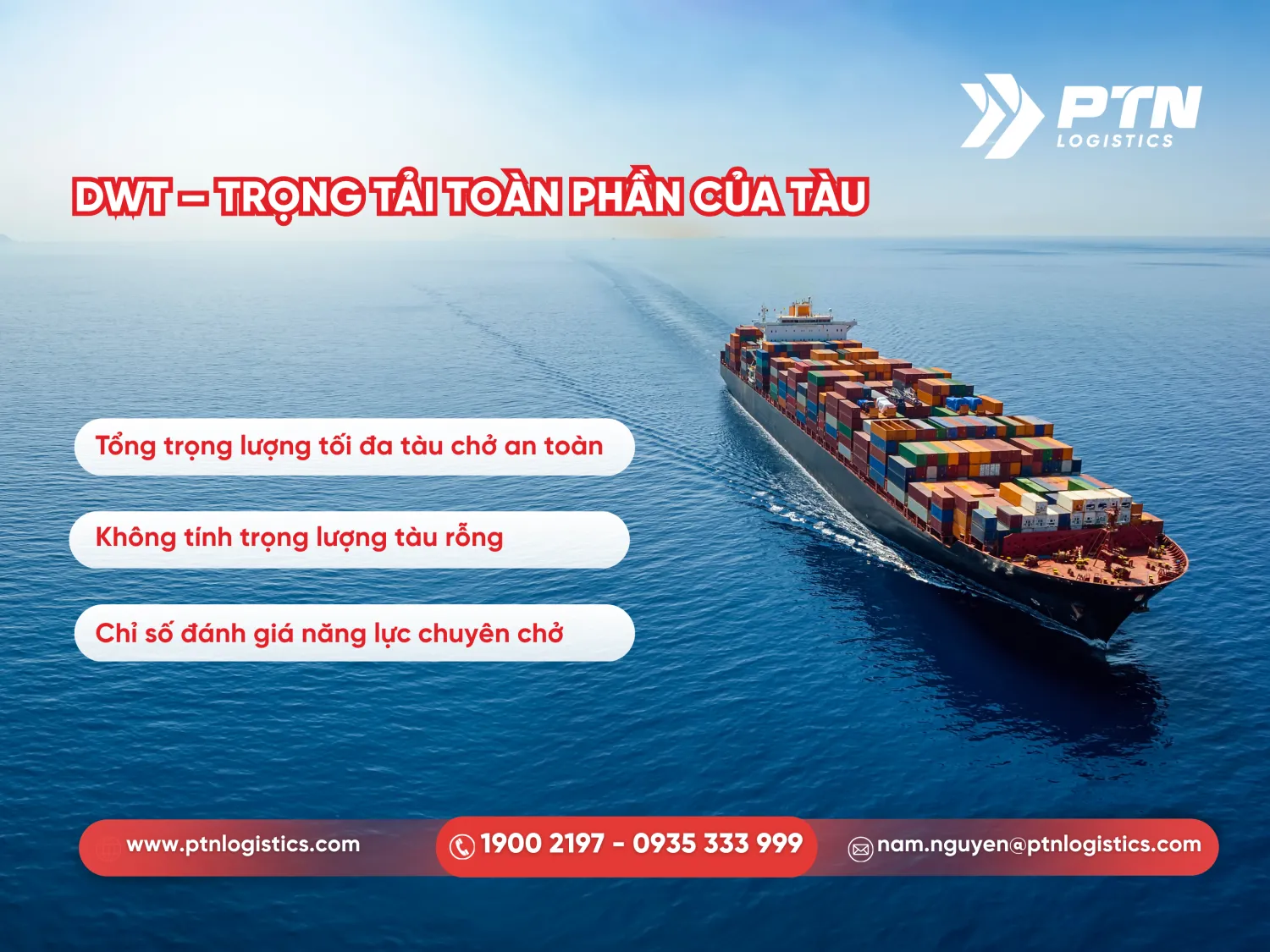 Deadweight trọng tải toàn phần của tàu