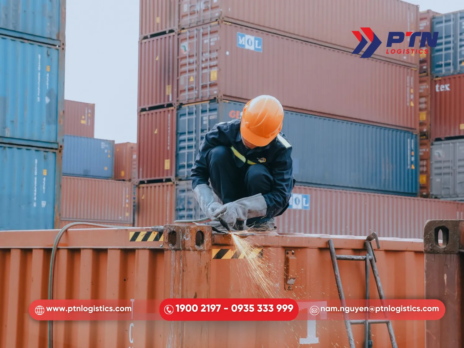 Dịch cụ bảo dưỡng và sửa chữa cont