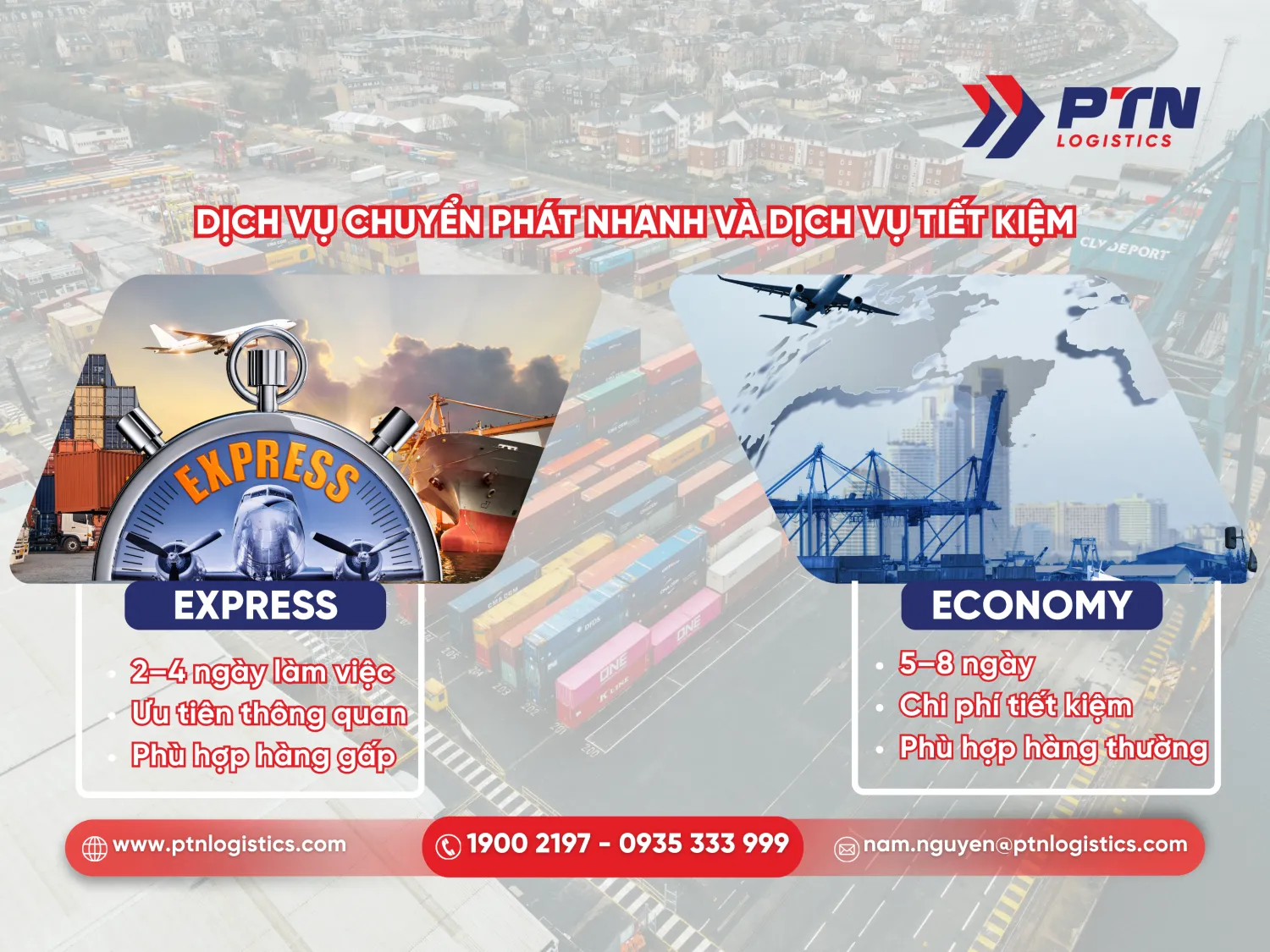 Dịch vụ chuyển phát nhanh và tiết kiệm