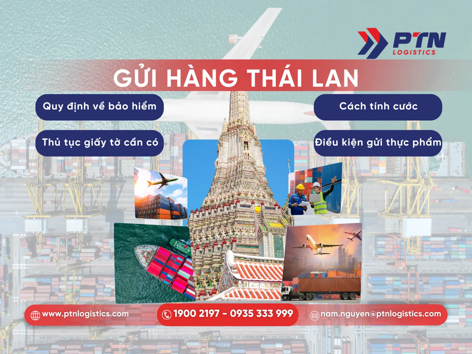 Dịch vụ gửi hàng đi Thái Lan