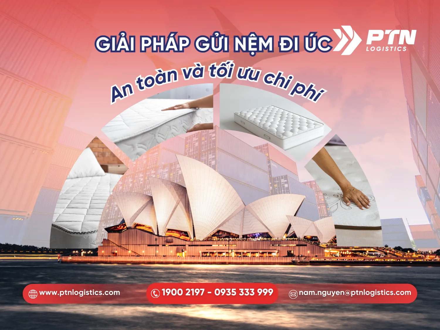 Dịch vụ gửi nệm đi Úc