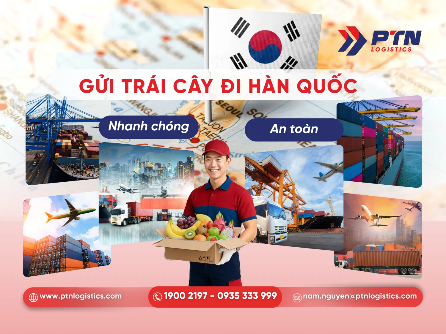 Dịch vụ gửi trái cây đi Hàn Quốc