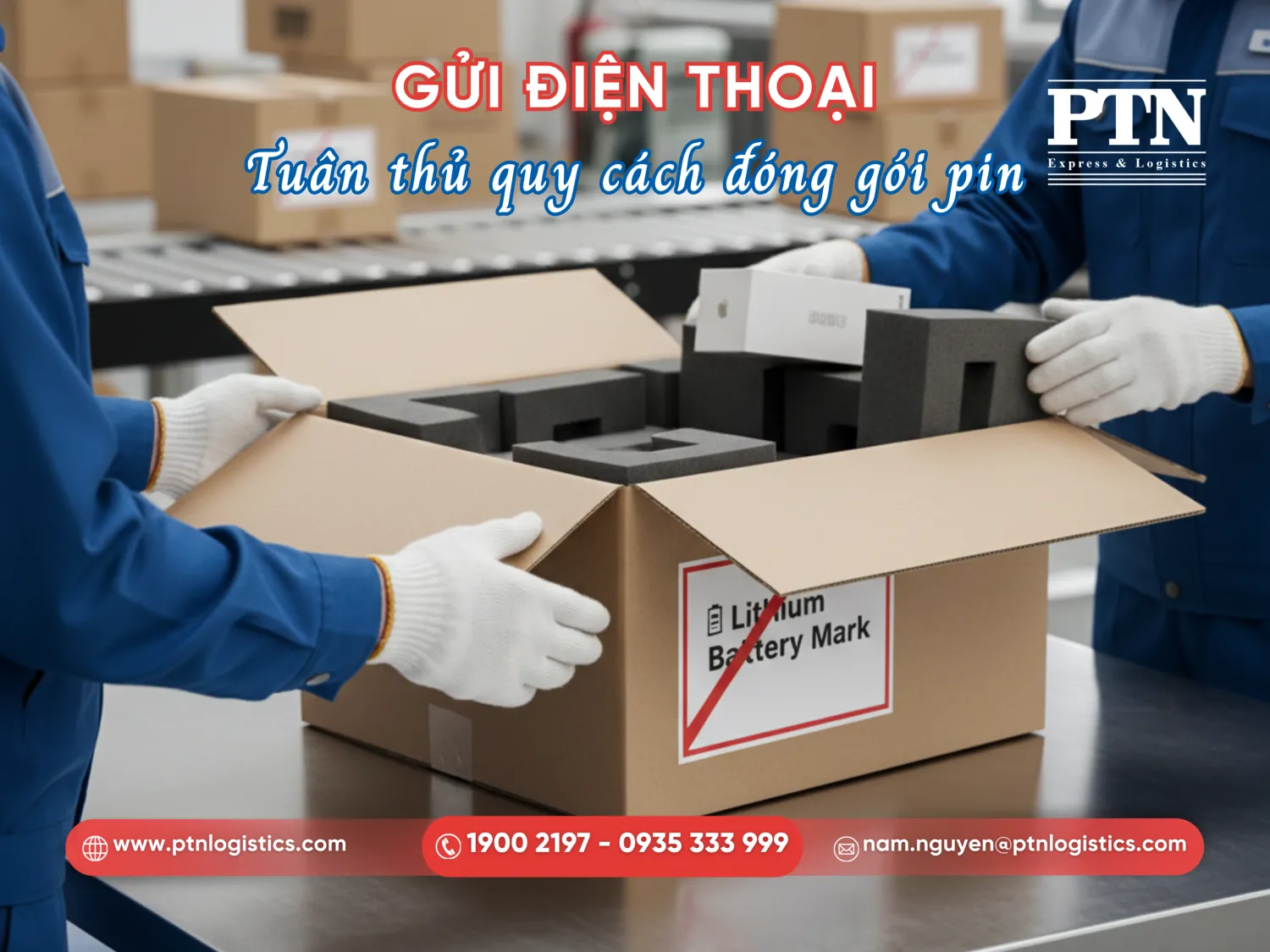 Đóng gói điện thoại đúng chuẩn