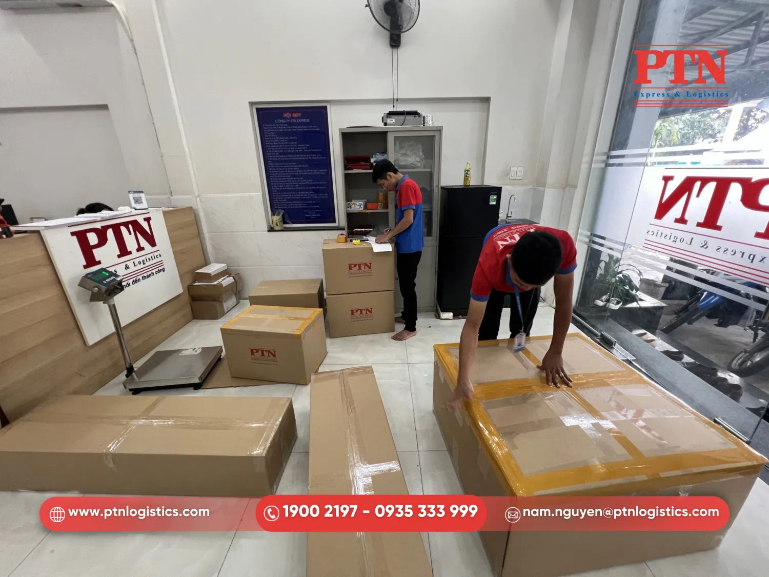 Đóng gói hàng hóa tại chỗ