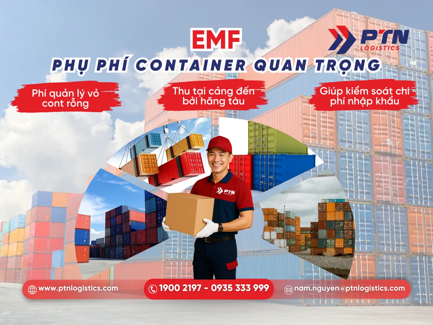 EMF là gì? Phụ phí container quan trọng