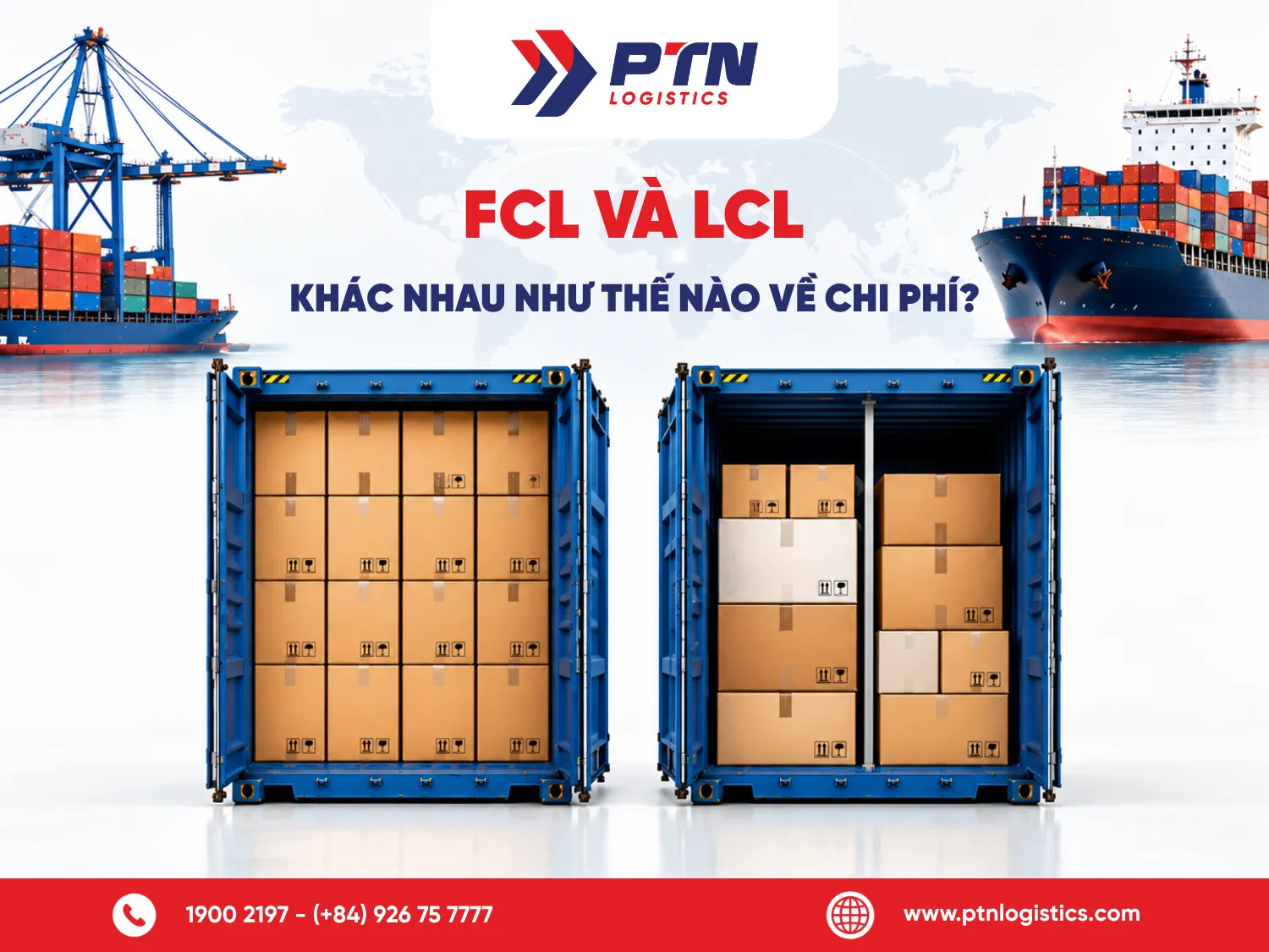 FCL và LCL khác nhau như thế nào về chi phí
