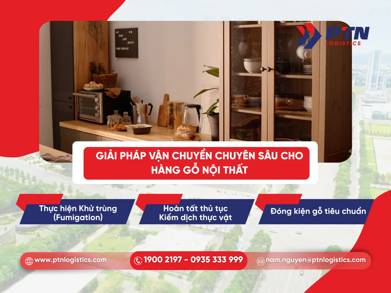 Giải pháp vận chuyển chuyên sâu cho mặt hàng gỗ nội thất