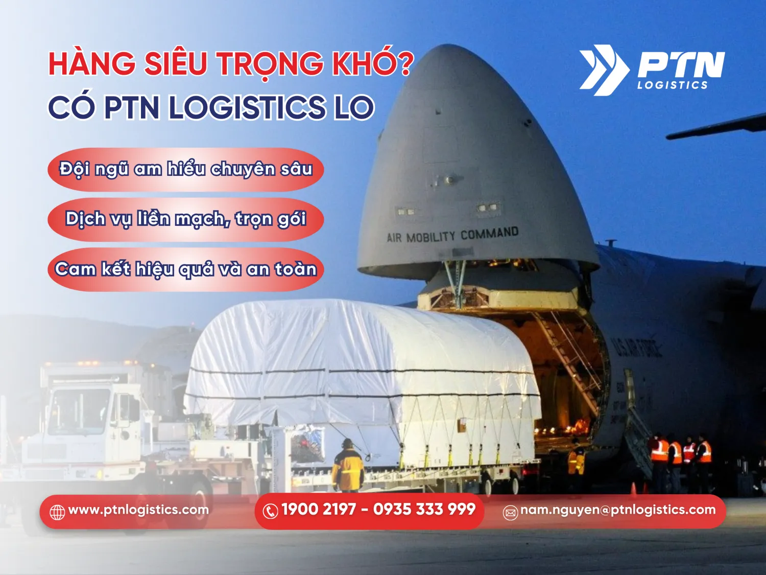 Giải pháp vận tải hàng không siêu trọng