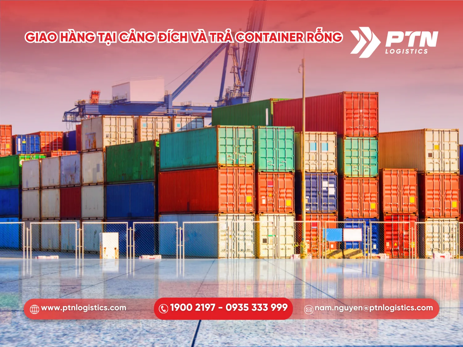 Giao hàng tại cảng đích và trả container rỗng