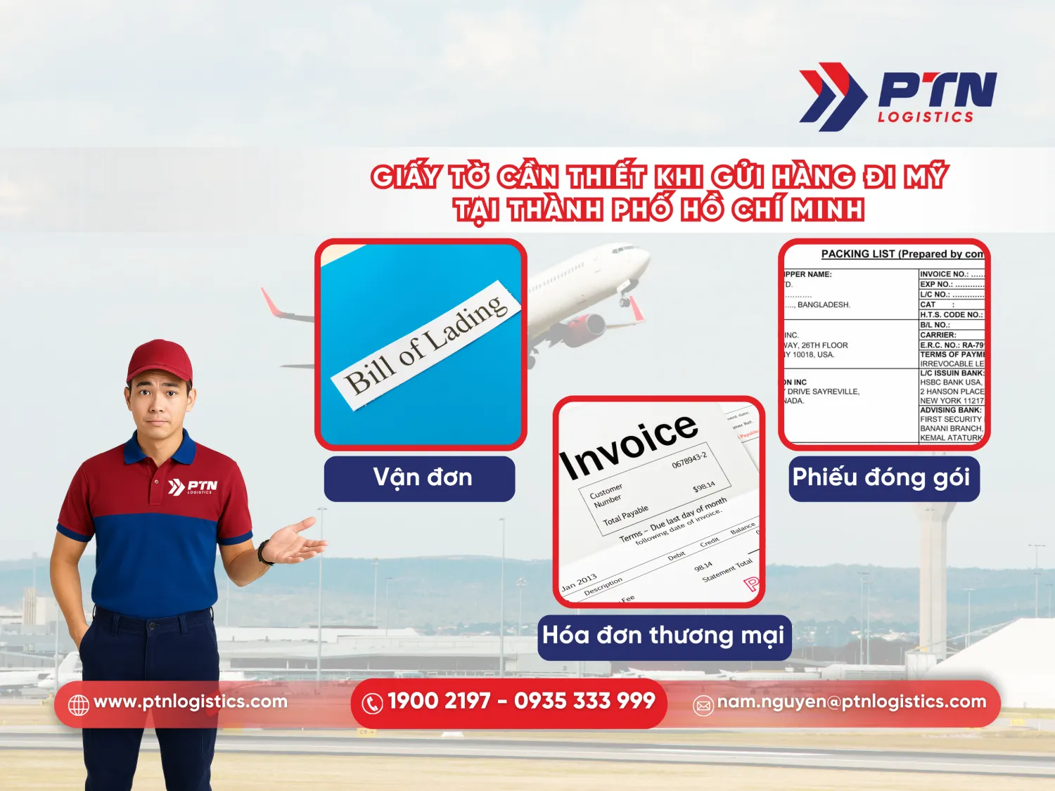 Giấy tờ cần thiết khi gửi hàng đi Mỹ tại Sài Gòn