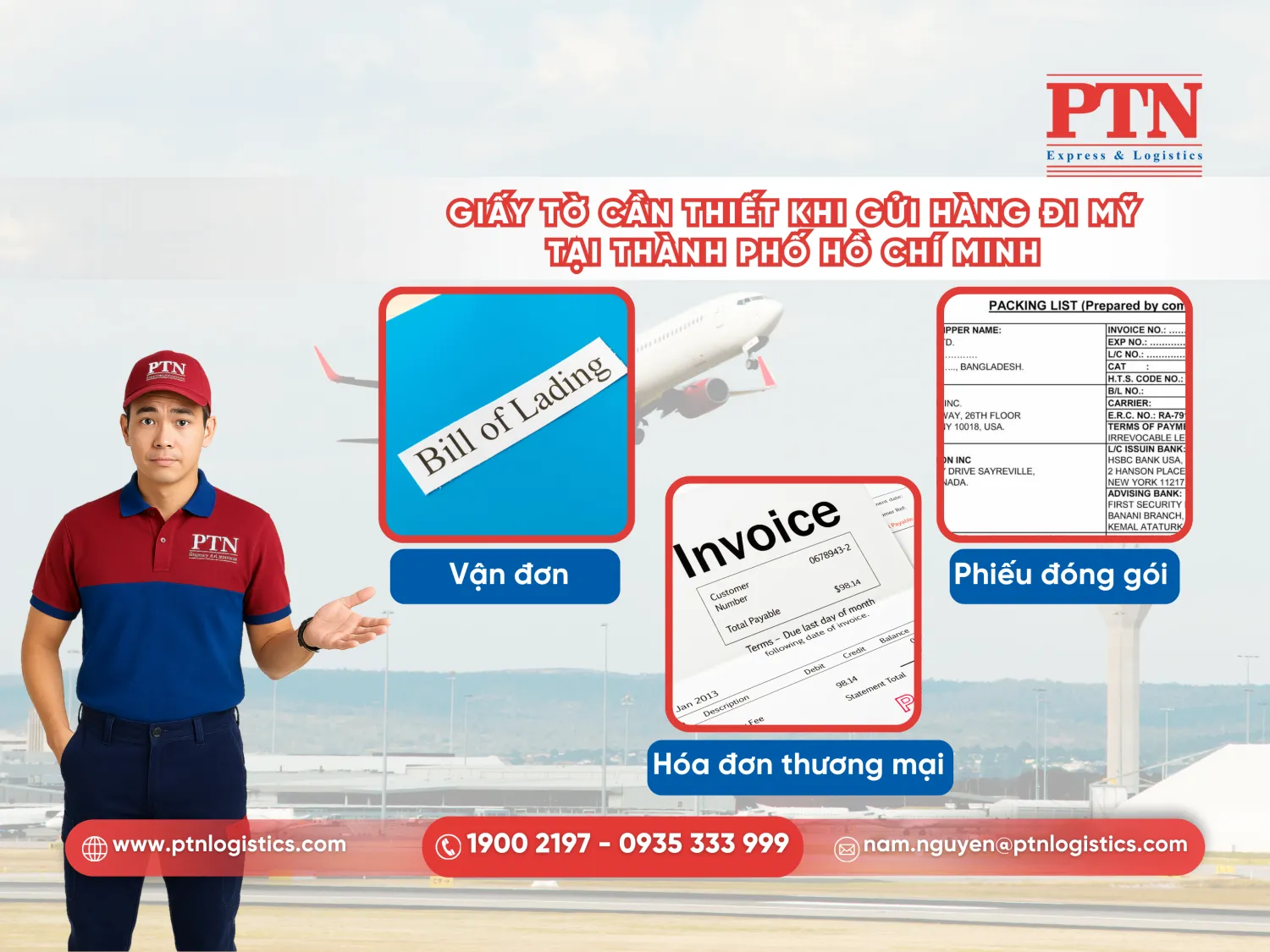 Giấy tờ cần thiết khi gửi hàng đi Mỹ tại thành phố Hồ Chí Minh