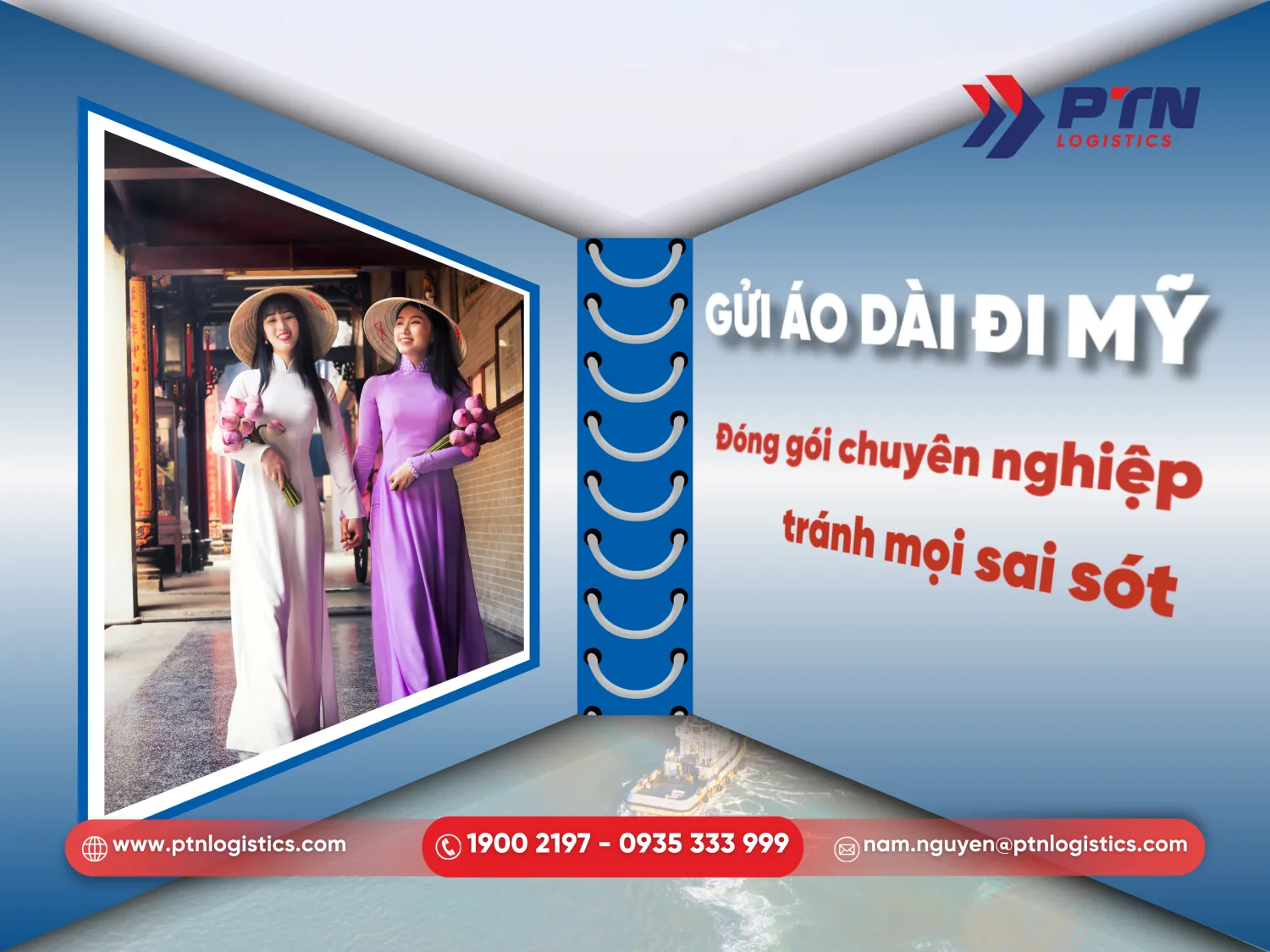 Gửi áo dài đi Mỹ chuyên nghiệp